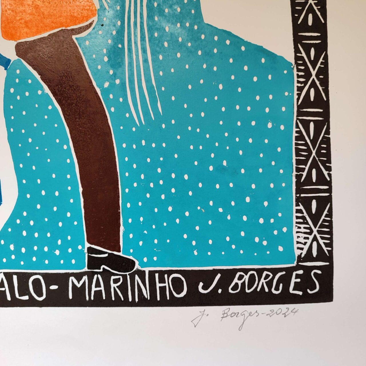 Xilogravura Mestre J Borges G - Cavalo Marinho - Image 3