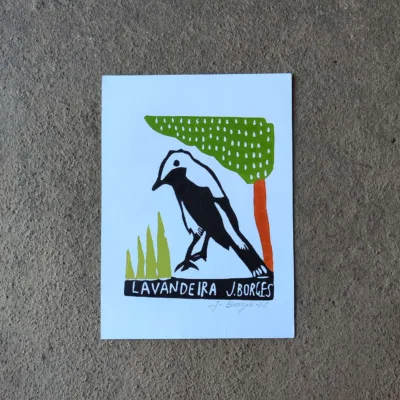 Xilogravura Mestre J Borges P - Lavandeira