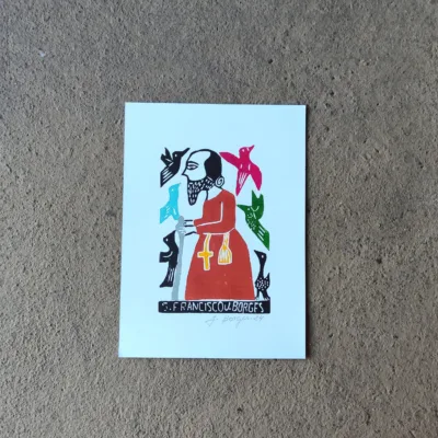Xilogravura Mestre J Borges P - São Francisco