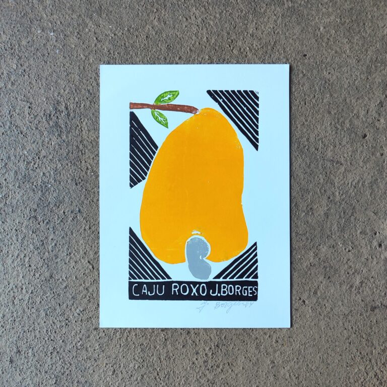 Xilogravura Mestre J Borges P - Caju
