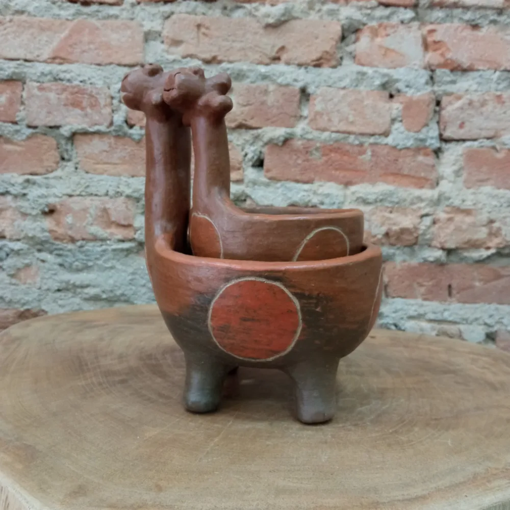 Vaso Girafa - Cerâmica - Mestra Luiza - Imagem 7