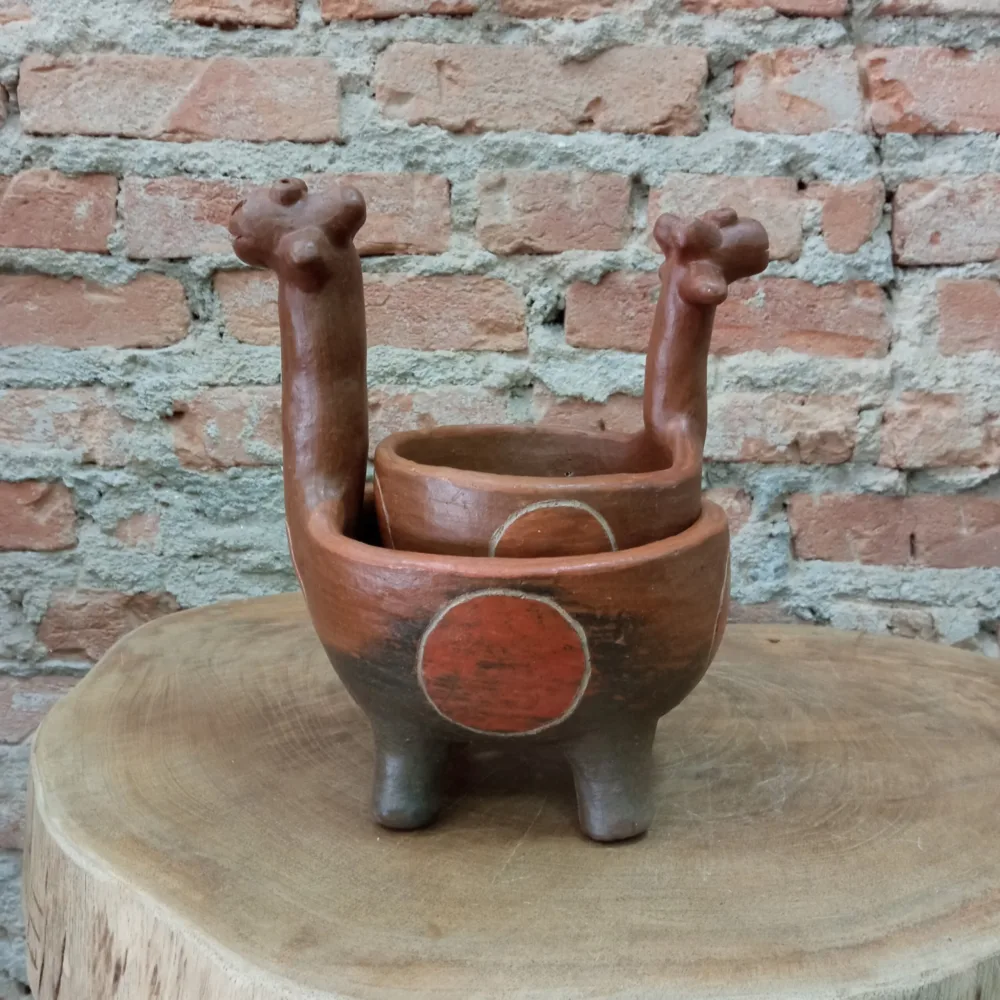 Vaso Girafa - Cerâmica - Mestra Luiza - Imagem 6