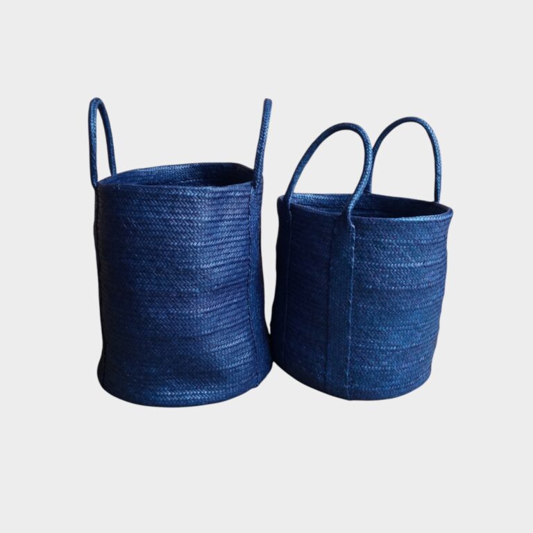 Cesta Teresa - Azul - Palha de Piaçava