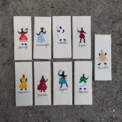 Marcador de Livro Bordado - Orixás