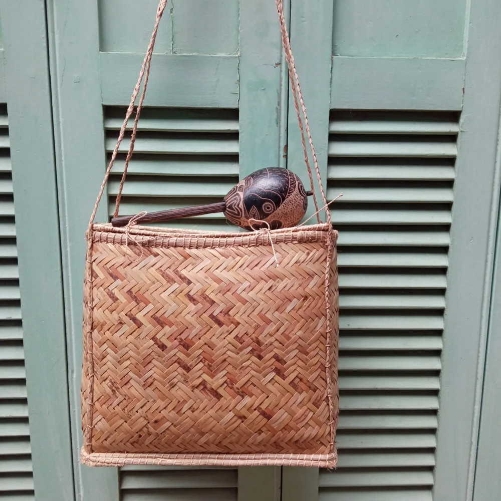 Cesta Com Alças Buriti - Povo Canela