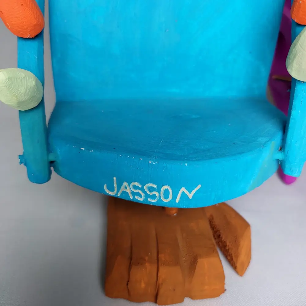 Mini Cadeira Entalhada - Mestre Jasson - Imagem 3
