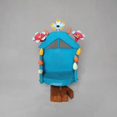 Mini Cadeira Entalhada - Mestre Jasson