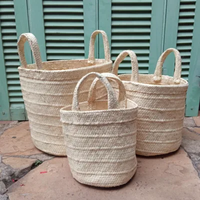 Cesta com Alças - Palha de Ouricuri