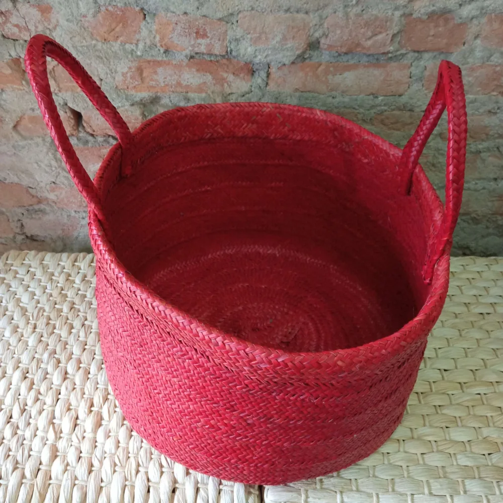 Cesta com Alças P - Palha de Piaçava - Imagem 8