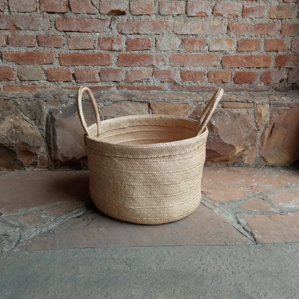 Cesta com Alças P - Palha de Piaçava - Imagem 3