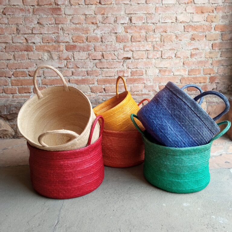 Cesta com Alças P - Palha de Piaçava