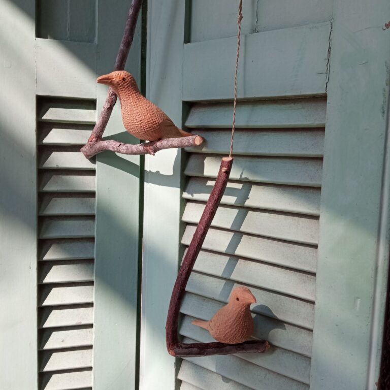 Móbile Pássaro Simples - Madeira Umburana