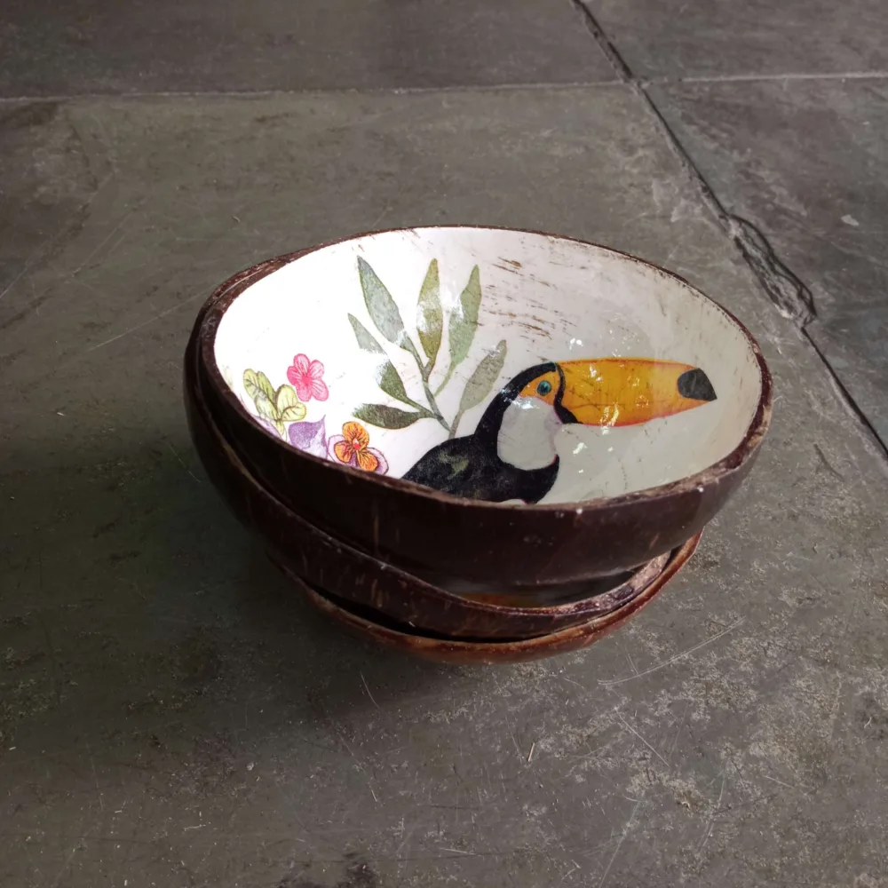 Cuia de Coco Decorada - Imagem 3