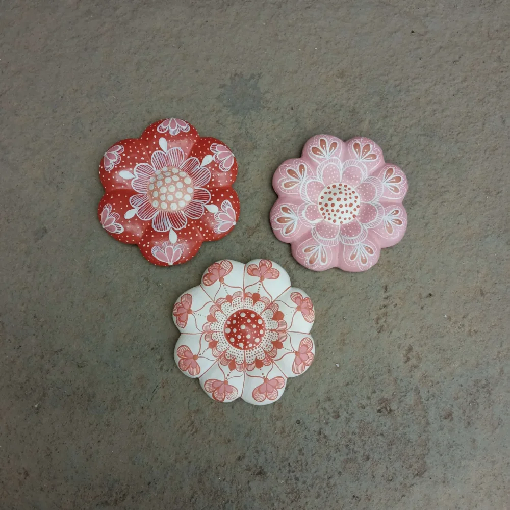 Flor cerâmica P - Vale do Jequitinhonha - Imagem 5