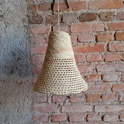 Pendente Cone Aberto P - Palha de Carnaúba