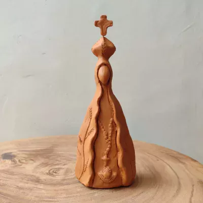 Escultura Nossa Senhora Aparecida Cerâmica - Maragogipinho