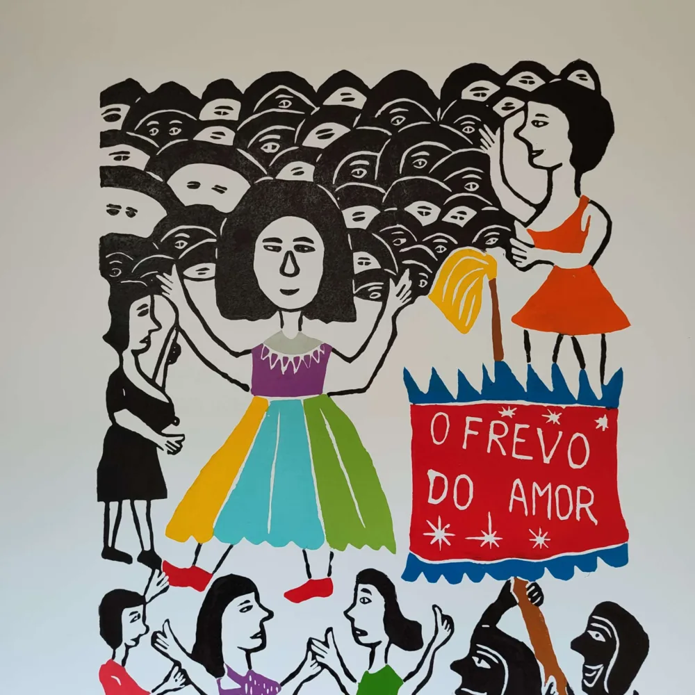 Xilogravura Mestre J Borges G - O Frevo de Rua - Imagem 3