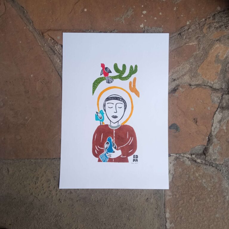 Xilogravura Edna Silva M - São Francisco