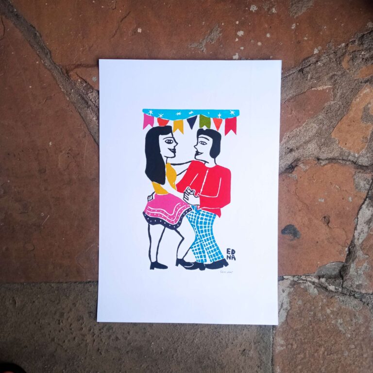 Xilogravura Edna Silva M - Forró