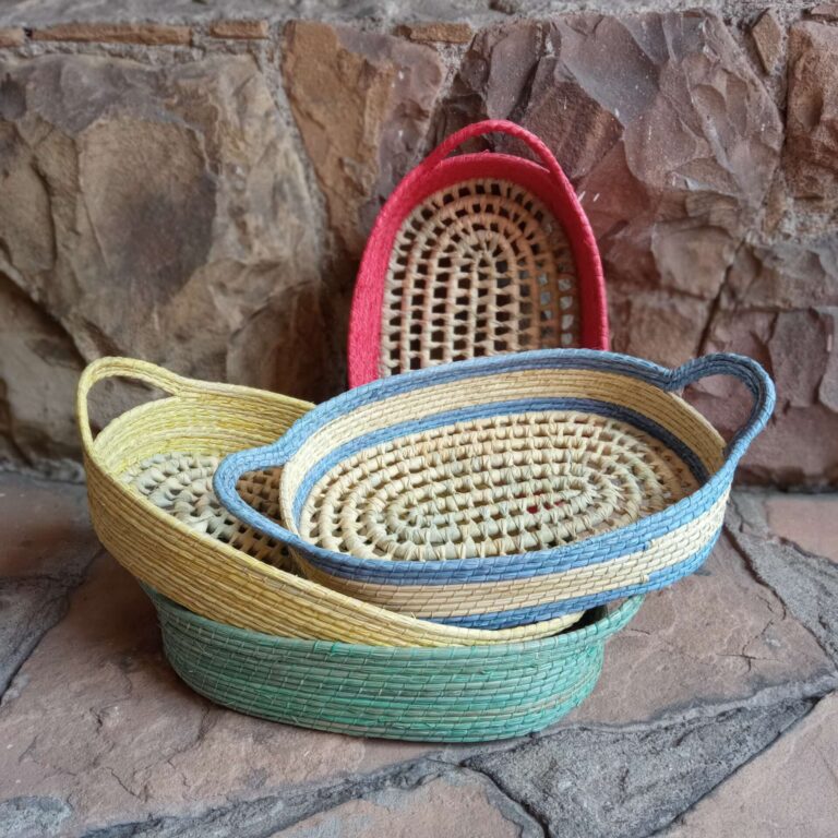 Cesta Oval P - Palha de Ouricuri