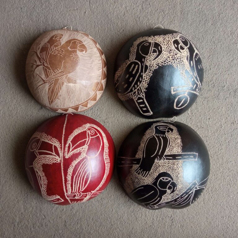 Cuia Decorada G - Povo Ticuna