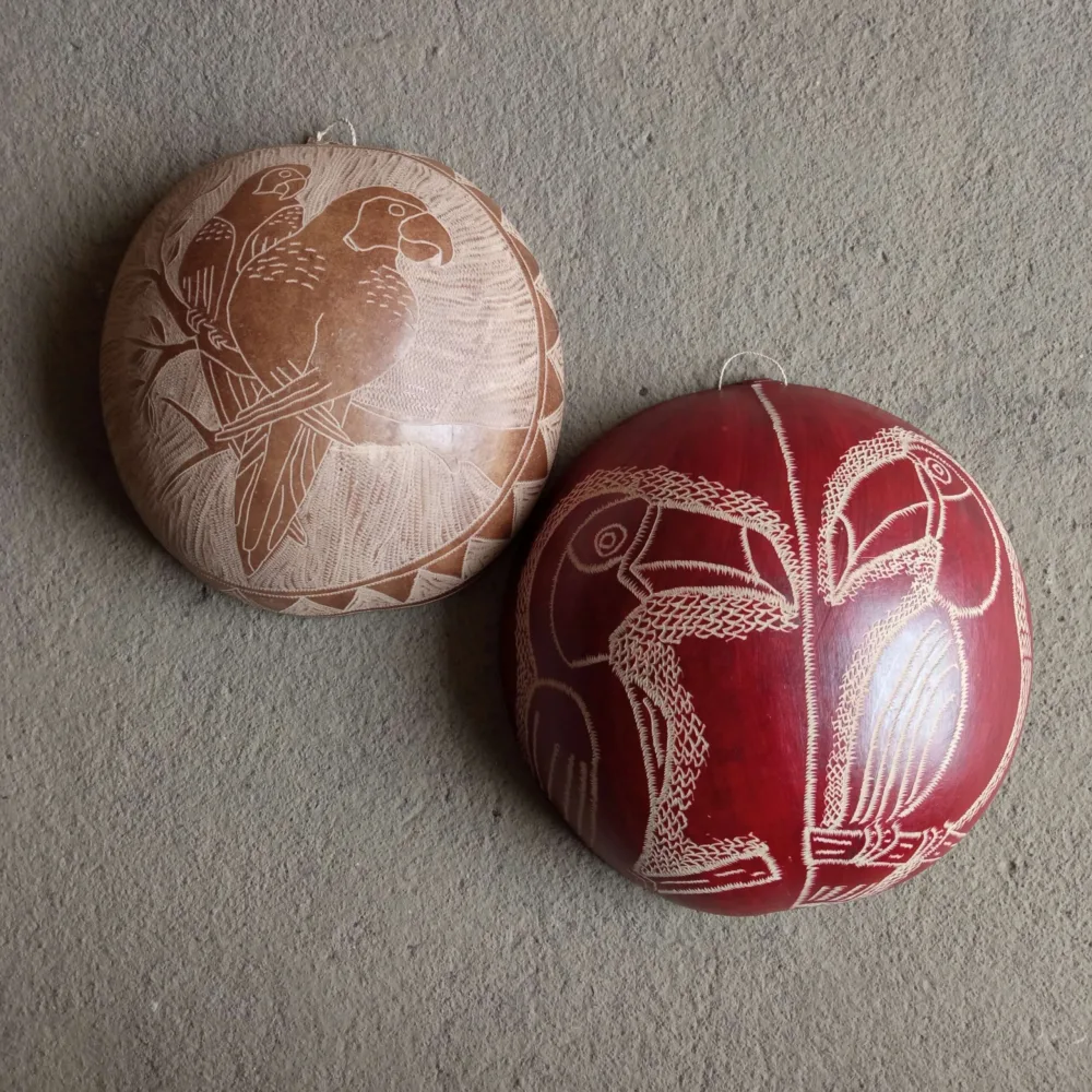Cuia Decorada G - Povo Ticuna - Imagem 4