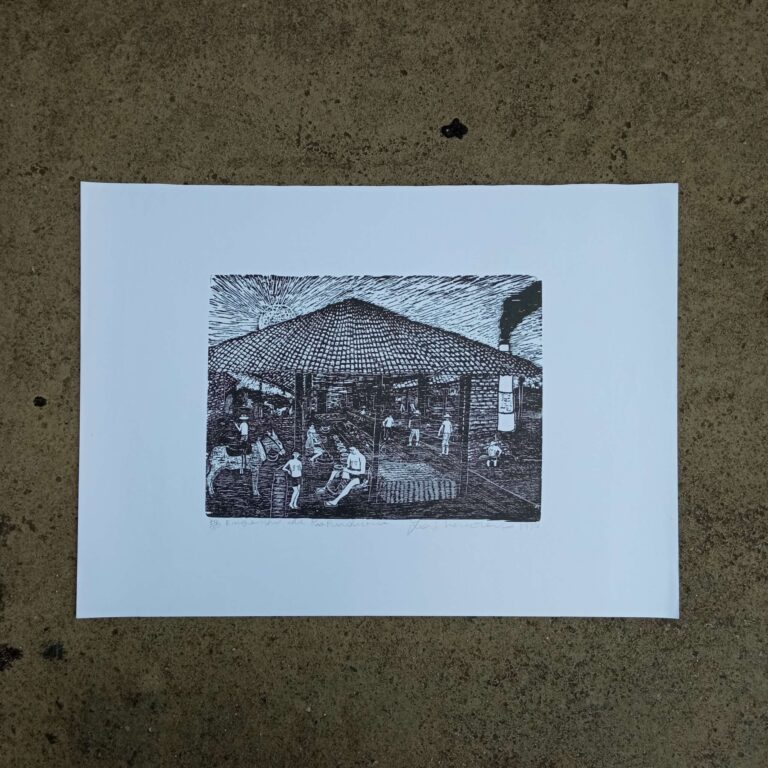 Xilogravura Lira Nordestina G - Engenho de Rapadura