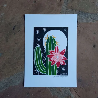 Xilogravura Bacaro Borges P - Fulô