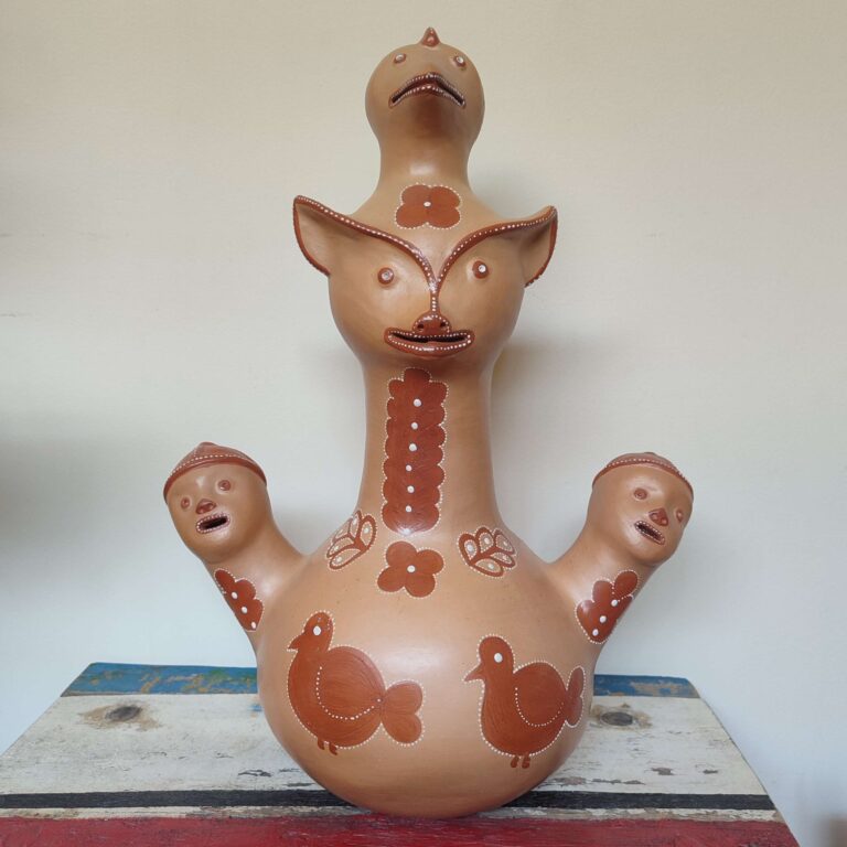 Escultura Totem Cabeças - Zezinha