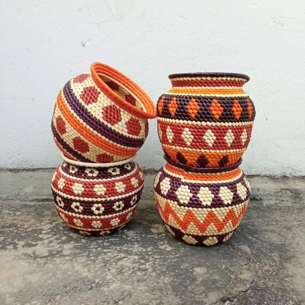 Mini Vaso - Palha de Tucumã - Povo Urucureá