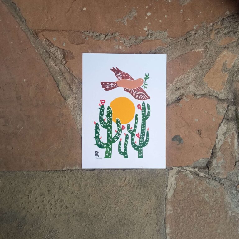 Xilogravura Edna Silva P - Asa Branca