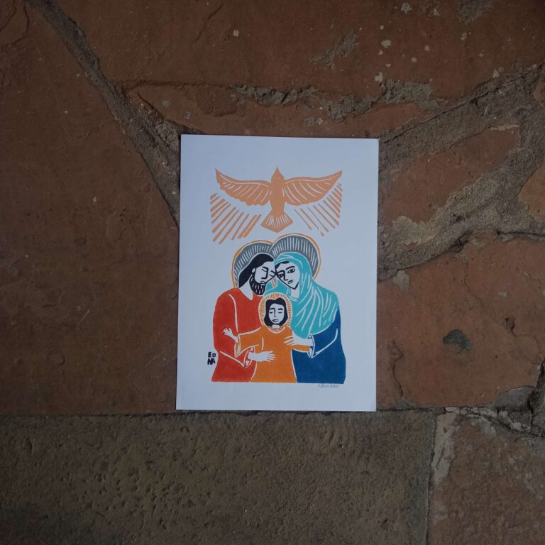 Xilogravura Edna Silva P - Sagrada Família