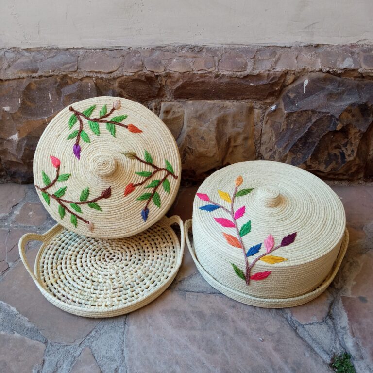 Boleira Bordada - Palha de Ouricuri