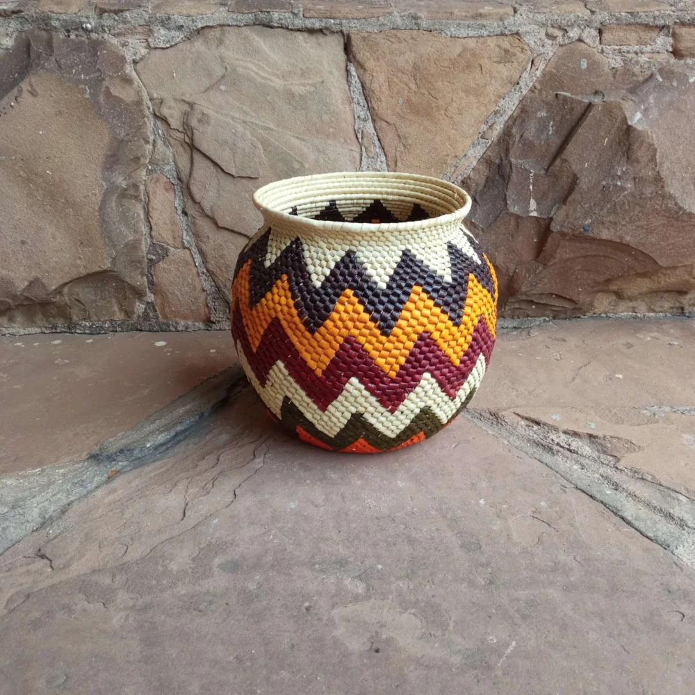 Mini Vaso - Palha de Tucumã - Povo Urucureá - Imagem 2