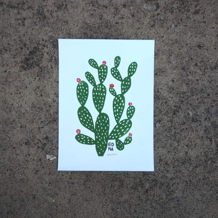 Xilogravura Edna Silva P - Palma