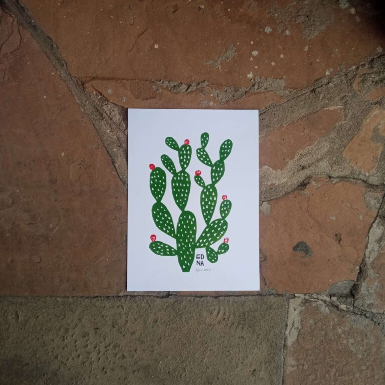 Xilogravura Edna Silva P - Palma