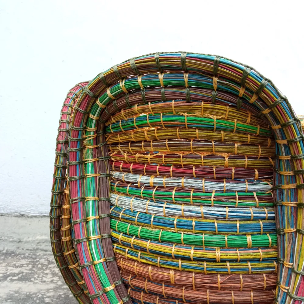 Cesto Caminhos do Quilombo - Fibra de Piaçava - Imagem 2