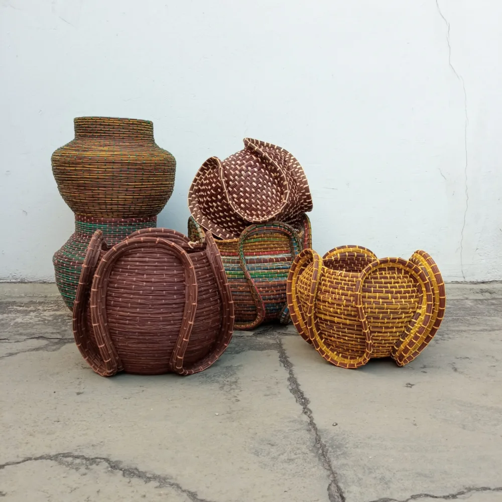 Cesto Caminhos do Quilombo - Fibra de Piaçava