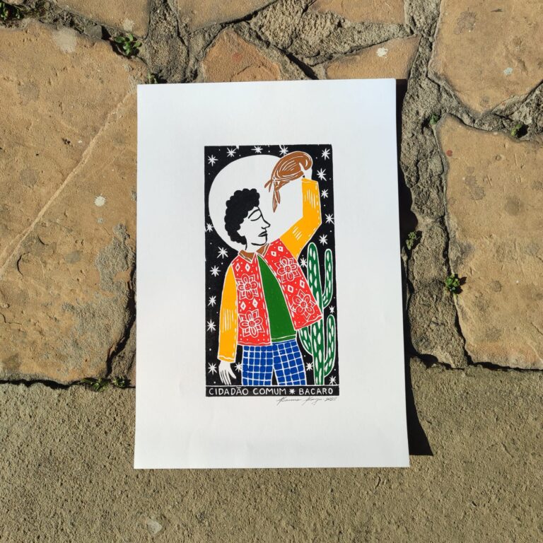 Xilogravura Bacaro Borges M - Cidadão Comum