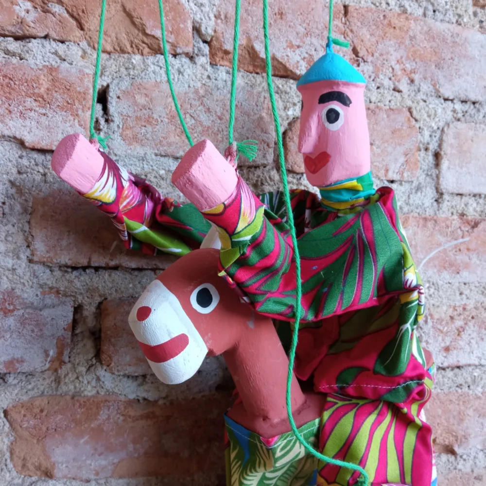 Mamulengo com Cavalo - Mestre Miro - Imagem 3