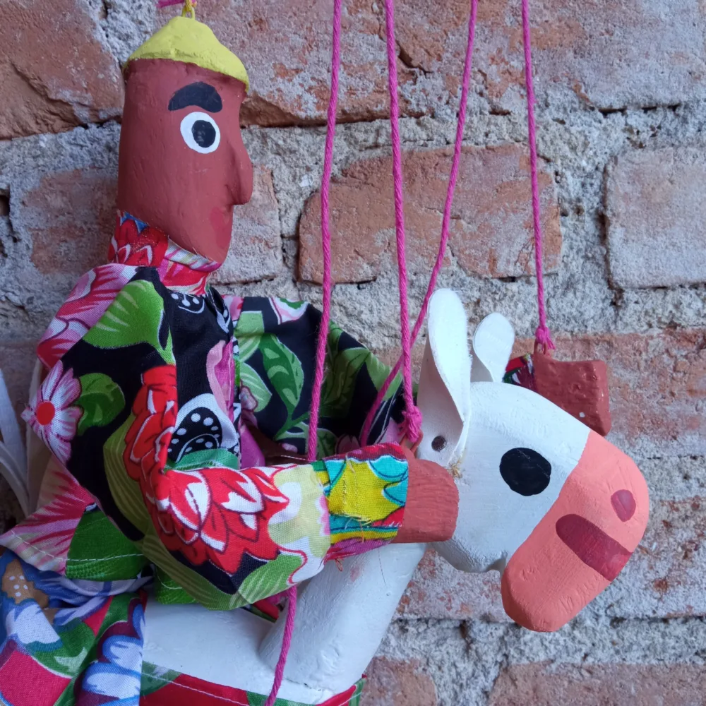 Mamulengo com Cavalo - Mestre Miro - Imagem 2