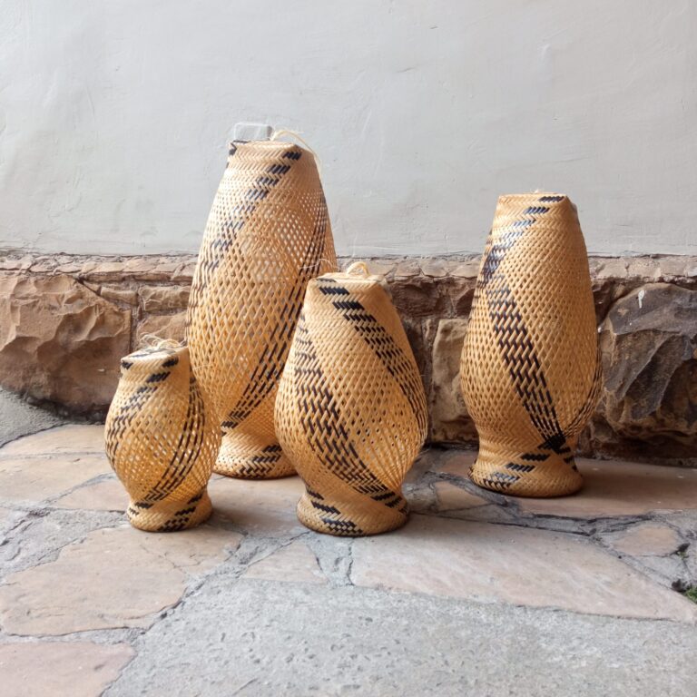 Pendente Arumã Jarro com Grafismo - Povo Baniwa