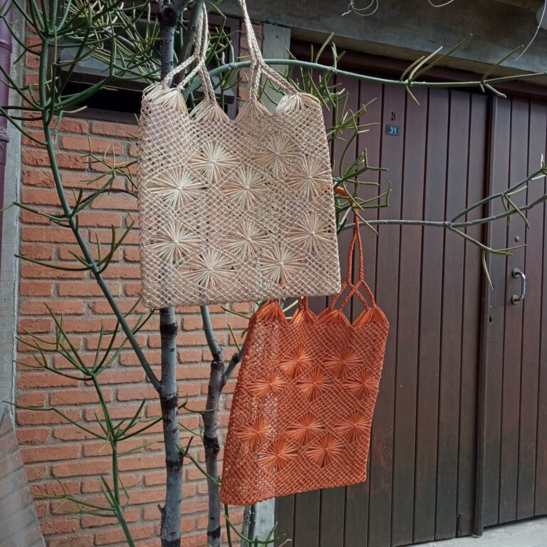 Sacola Macramê - Palha de Buriti