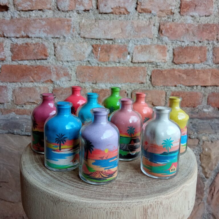 Garrafa Decorada com Areia G