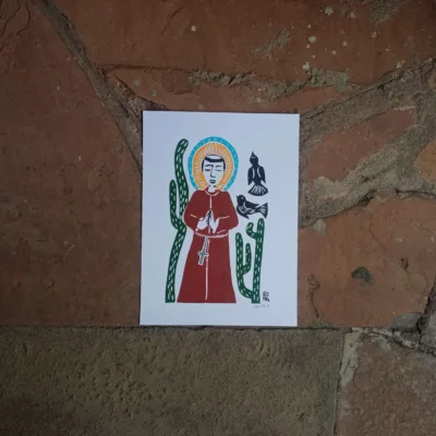 Xilogravura Edna Silva P - São Francisco