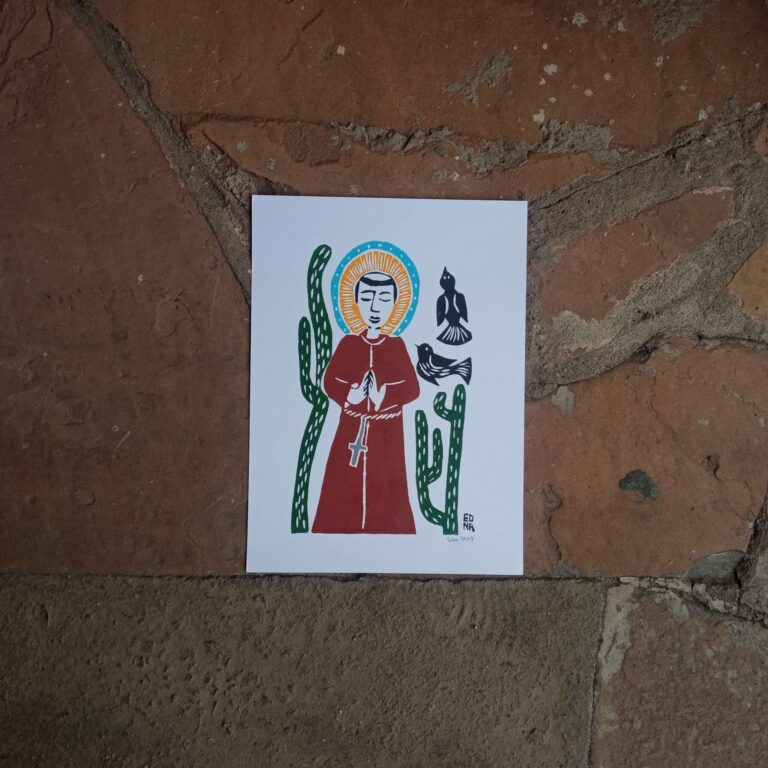 Xilogravura Edna Silva P - São Francisco