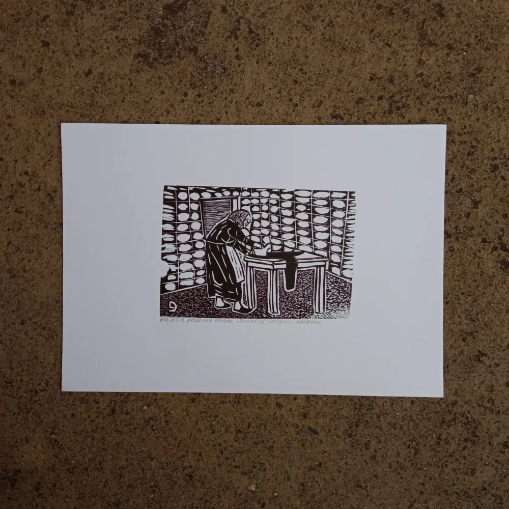 Xilogravura Lira Nordestina P - Passando Roupas - Imagem 2