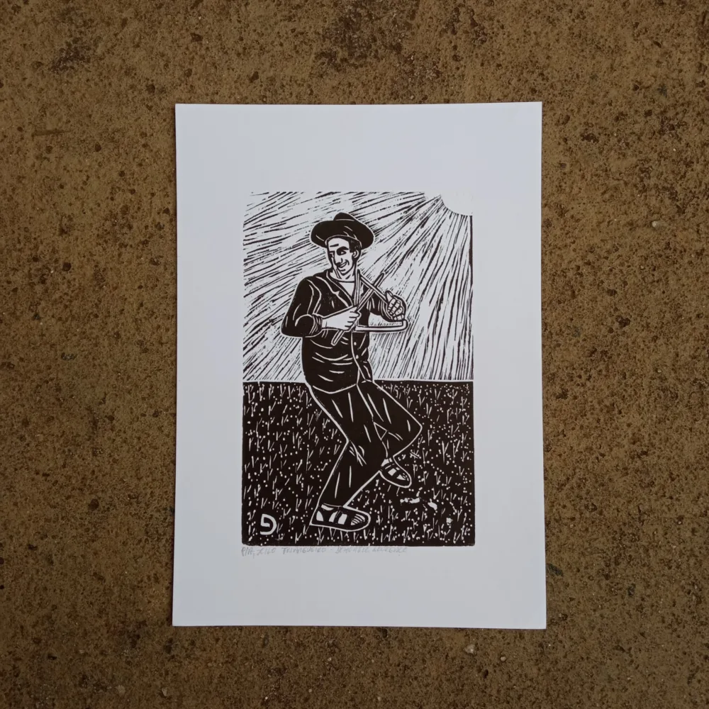 Xilogravura Lira Nordestina P - Triangueiro - Imagem 2