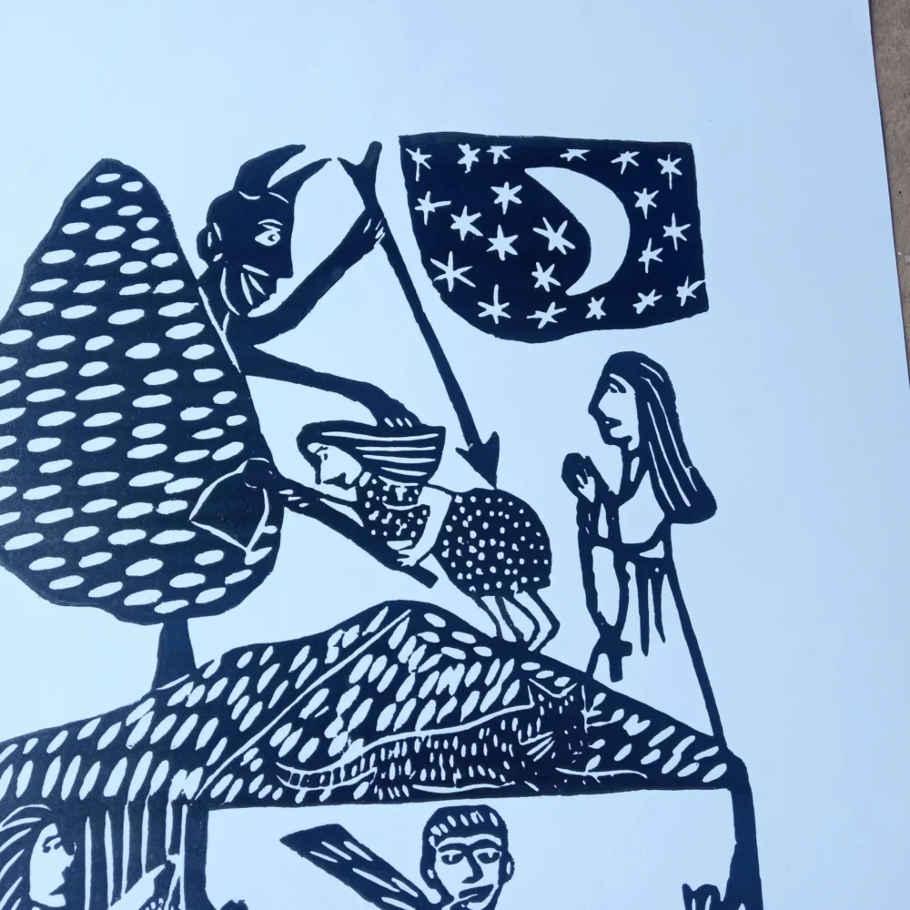 Xilogravura Mestre J Borges G - A Vida do Preguiçoso - Imagem 2