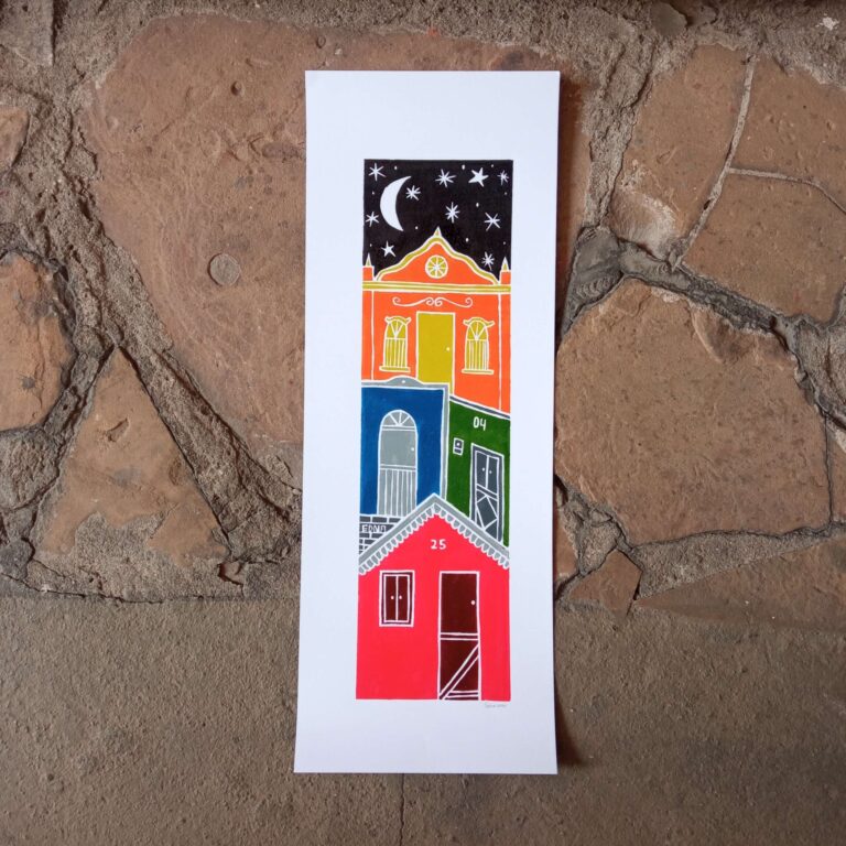 Xilogravura Edna Silva M Vertical - Casario